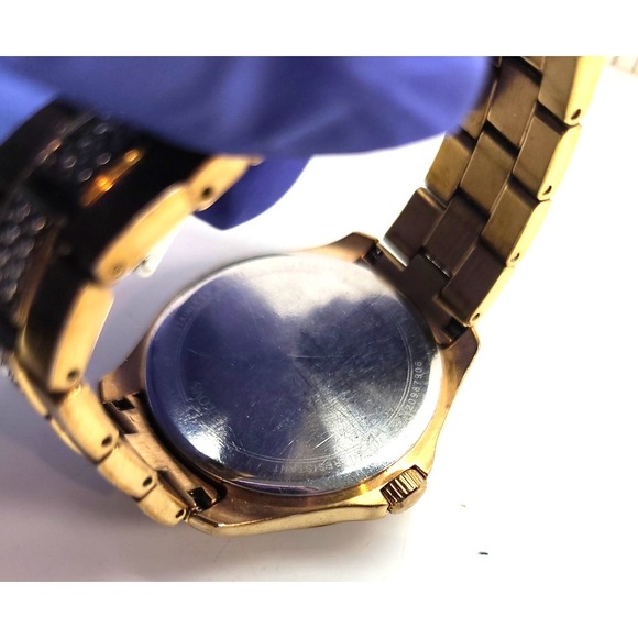 Bulova‎ Crystal Women Classic Gold Silver 35mm Stainless Steel Watch C4691673